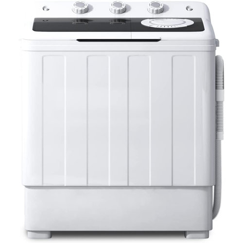 TABU 28LBS Portable Washing Machine With Drain Pump, 2 in 1 Twin Tub